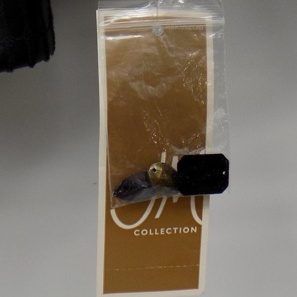 JM Collection Faux Leather Snakeskin Embellished Jacket Size XL NWT - Picture 3 of 8